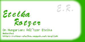 etelka rotzer business card